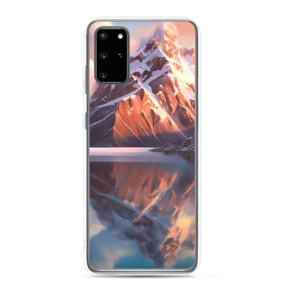 Berg und Bergsee - Landschaftsmalerei - Samsung Schutzhülle (durchsichtig) berge xxx Samsung Galaxy S20 Plus