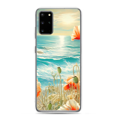 Blumen, Meer und Sonne - Malerei - Samsung Schutzhülle (durchsichtig) camping xxx Samsung Galaxy S20 Plus