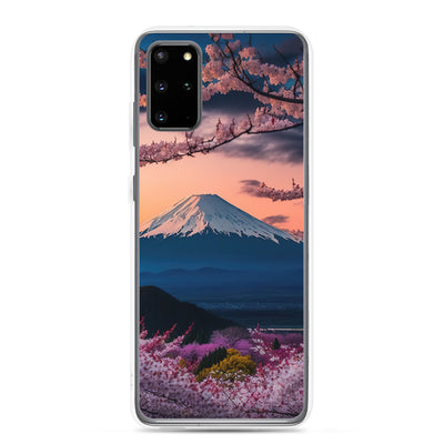 Berg - Pinke Bäume und Blumen - Samsung Schutzhülle (durchsichtig) berge xxx Samsung Galaxy S20 Plus