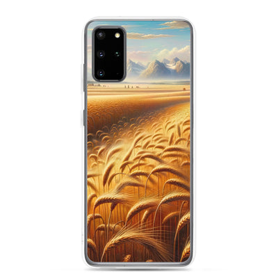 Ölgemälde eines bayerischen Weizenfeldes, endlose goldene Halme (TR) - Samsung Schutzhülle (durchsichtig) xxx yyy zzz Samsung Galaxy S20 Plus