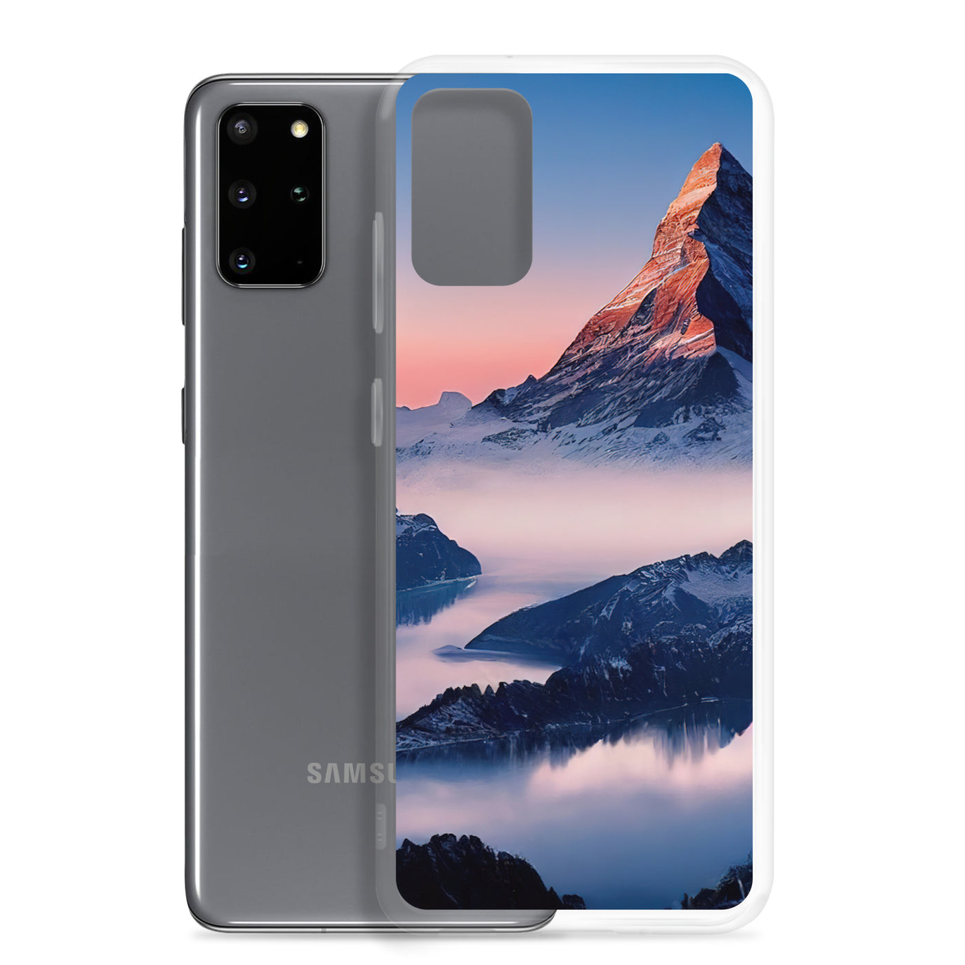 Matternhorn - Nebel - Berglandschaft - Malerei - Samsung Schutzhülle (durchsichtig) berge xxx