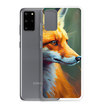 Fuchs - Ölmalerei - Schönes Kunstwerk - Samsung Schutzhülle (durchsichtig) camping xxx