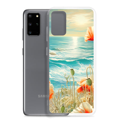 Blumen, Meer und Sonne - Malerei - Samsung Schutzhülle (durchsichtig) camping xxx