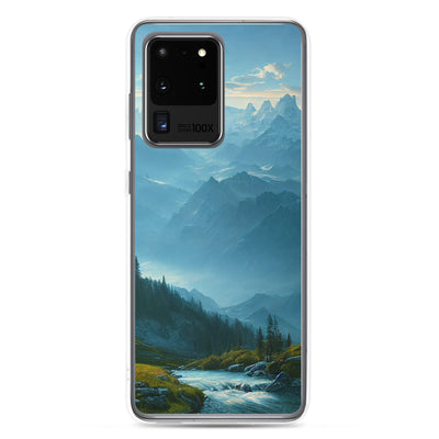 Gebirge, Wald und Bach - Samsung Schutzhülle (durchsichtig) berge xxx Samsung Galaxy S20 Ultra