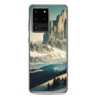 Dolomiten - Landschaftsmalerei - Samsung Schutzhülle (durchsichtig) berge xxx Samsung Galaxy S20 Ultra