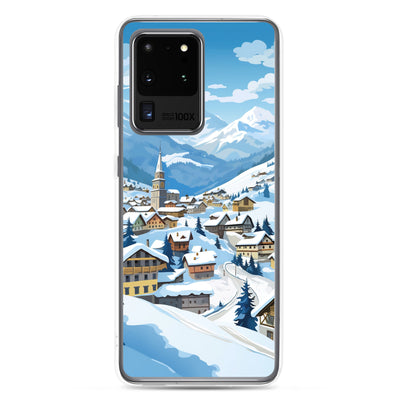 Kitzbühl - Berge und Schnee - Landschaftsmalerei - Samsung Schutzhülle (durchsichtig) ski xxx Samsung Galaxy S20 Ultra