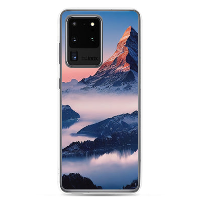 Matternhorn - Nebel - Berglandschaft - Malerei - Samsung Schutzhülle (durchsichtig) berge xxx Samsung Galaxy S20 Ultra