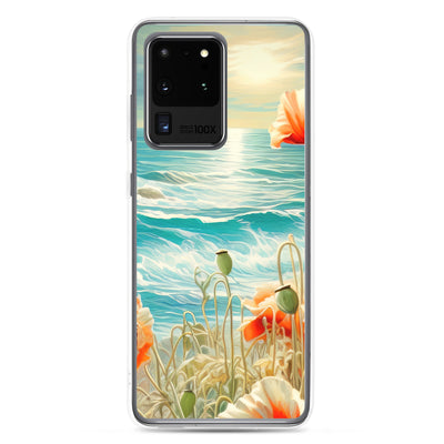 Blumen, Meer und Sonne - Malerei - Samsung Schutzhülle (durchsichtig) camping xxx Samsung Galaxy S20 Ultra