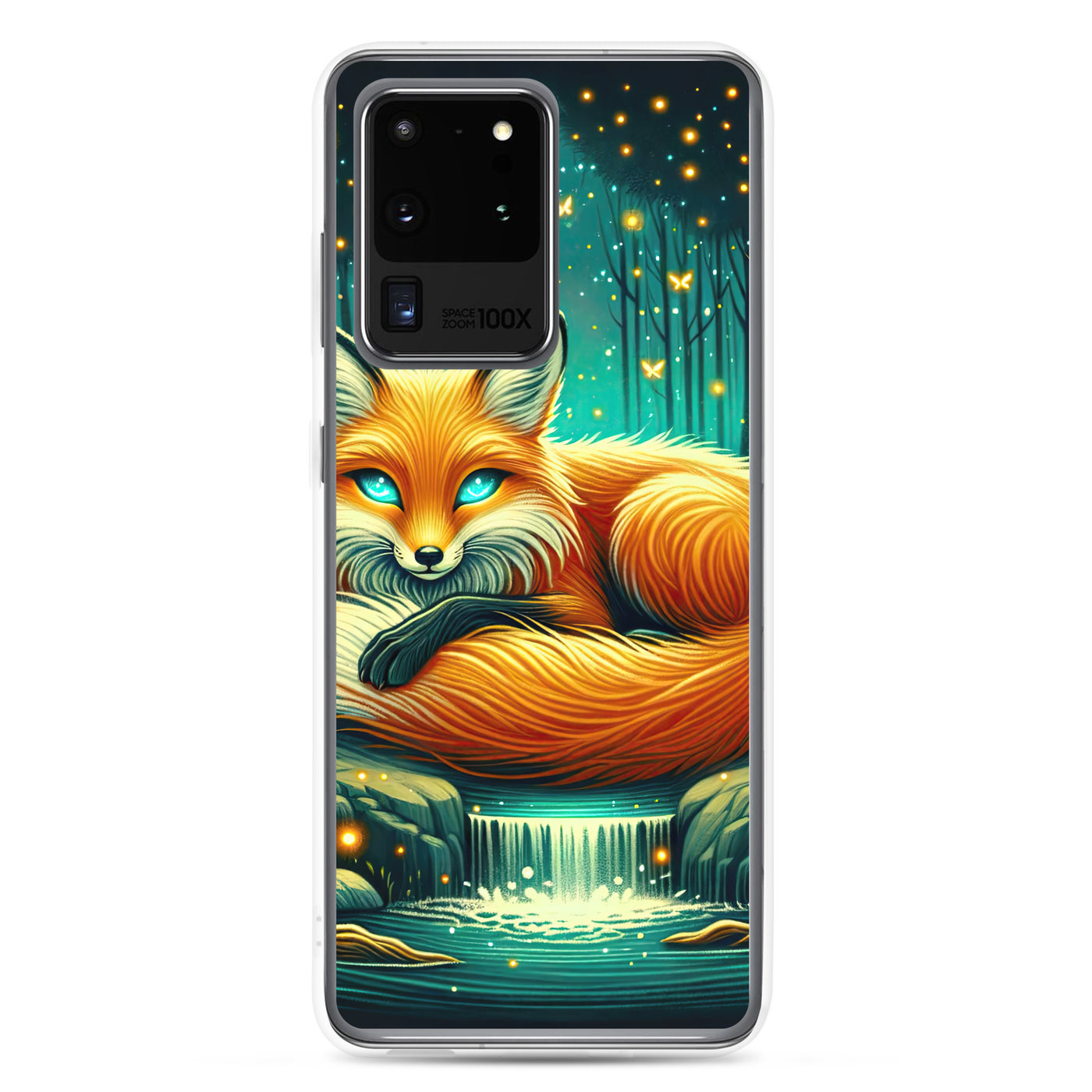 Bezaubernder Fuchs auf erleuchteter mystischer Waldlichtung - Samsung Schutzhülle (durchsichtig) camping xxx yyy zzz Samsung Galaxy S20 Ultra