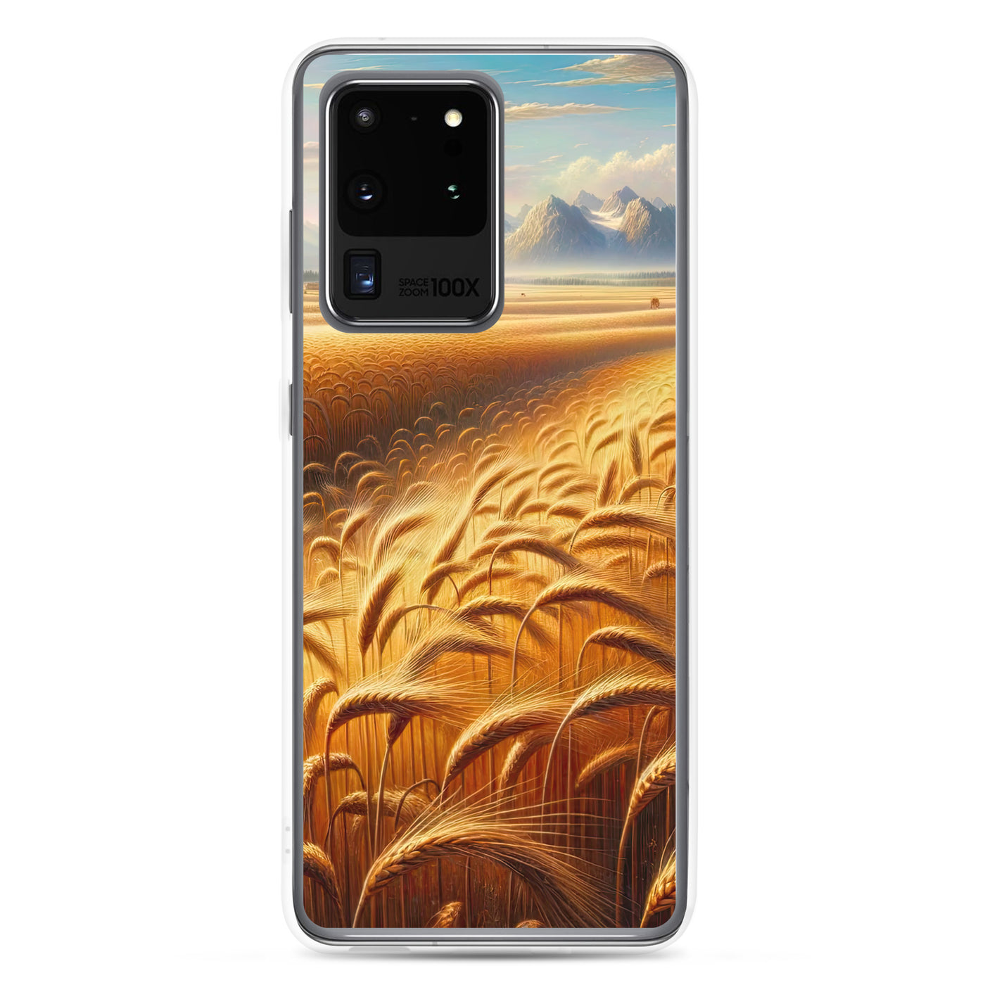 Ölgemälde eines bayerischen Weizenfeldes, endlose goldene Halme (TR) - Samsung Schutzhülle (durchsichtig) xxx yyy zzz Samsung Galaxy S20 Ultra