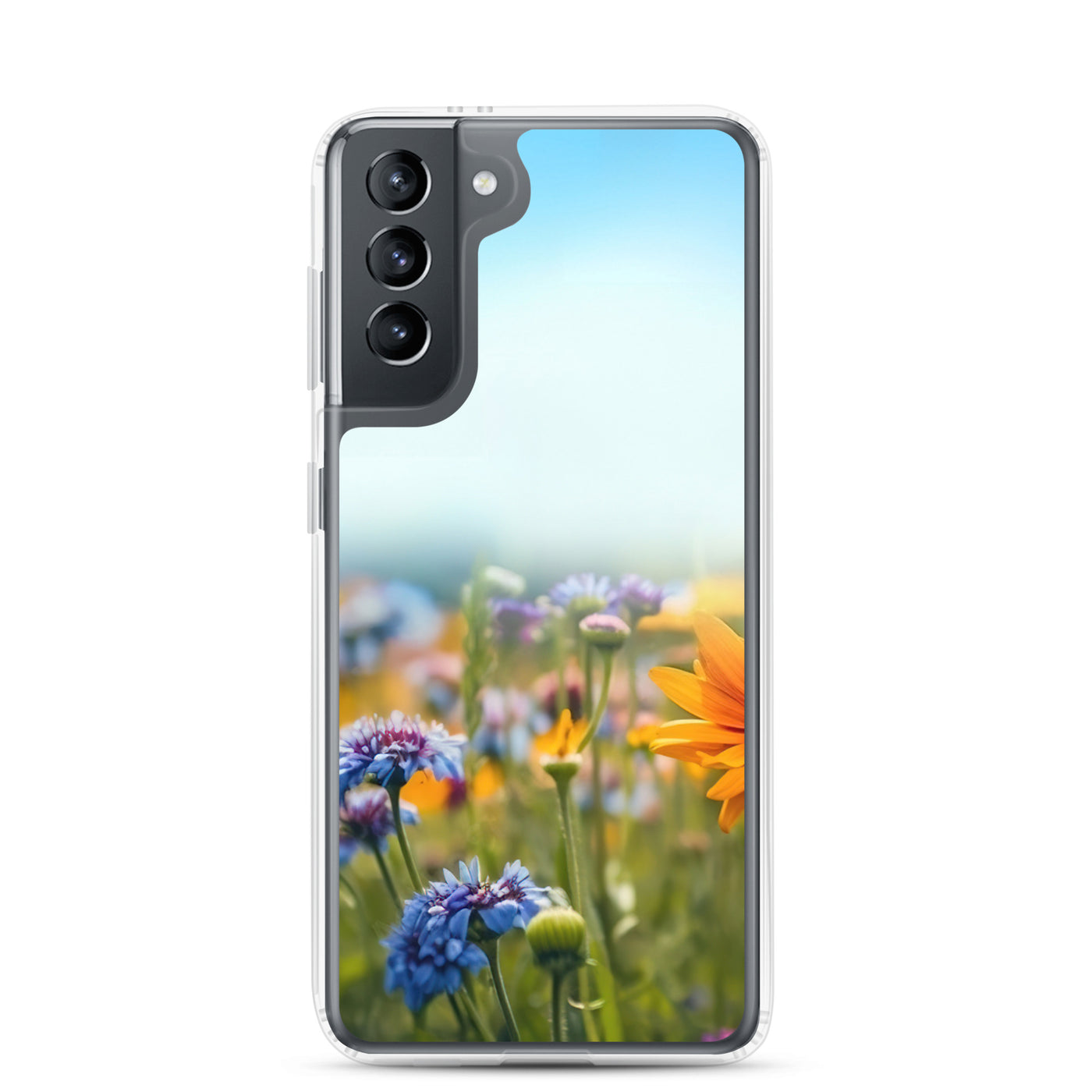 Foto von Blumen im Sonnenschein - Nahaufnahme - Samsung Schutzhülle (durchsichtig) camping xxx Samsung Galaxy S21