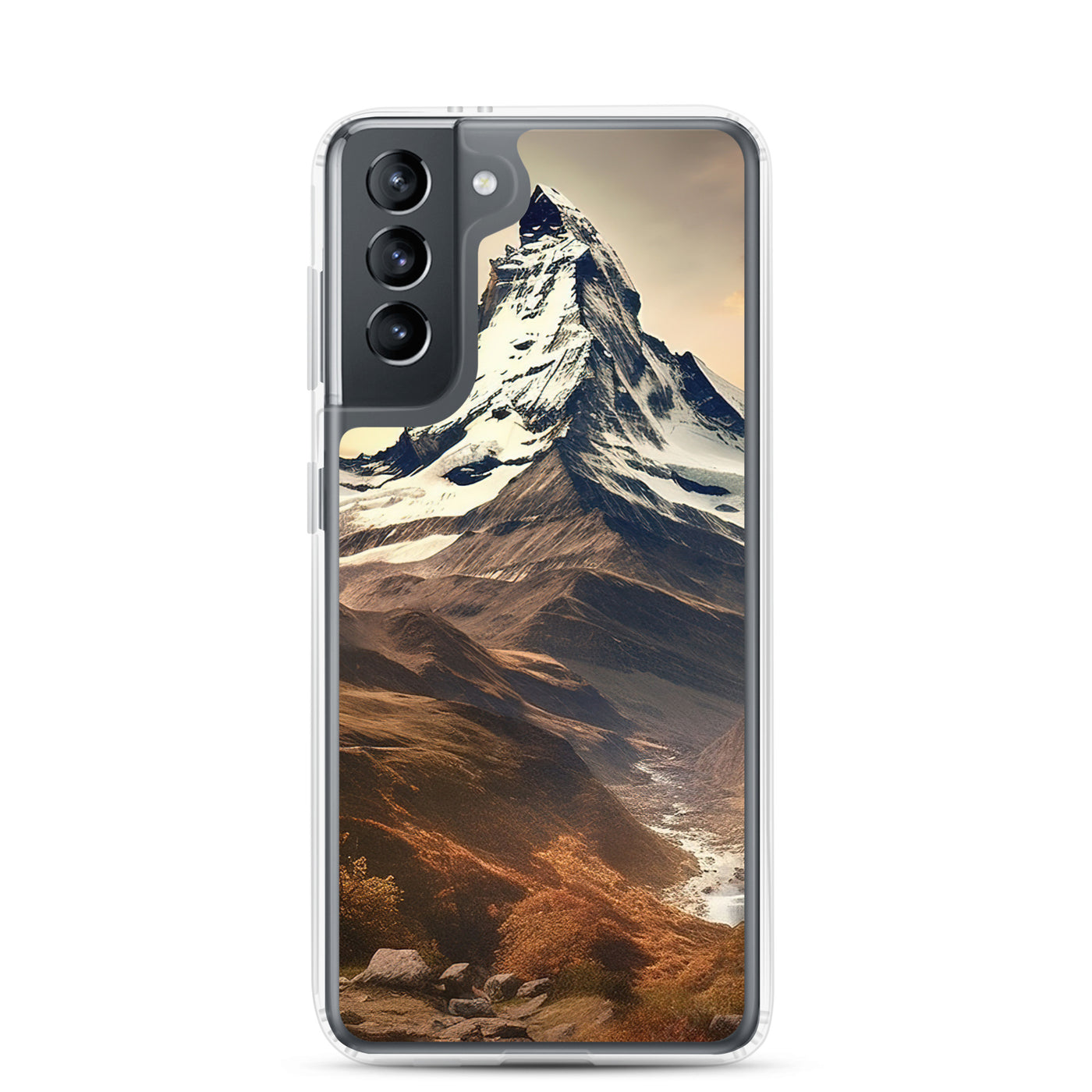 Matterhorn - Epische Malerei - Landschaft - Samsung Schutzhülle (durchsichtig) berge xxx Samsung Galaxy S21