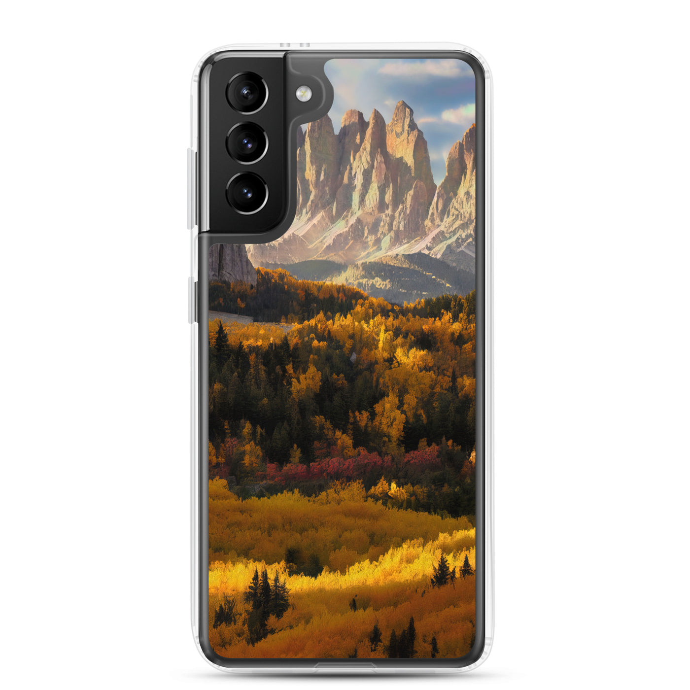 Dolomiten Berge - Malerei - Samsung Schutzhülle (durchsichtig) berge xxx Samsung Galaxy S21 Plus