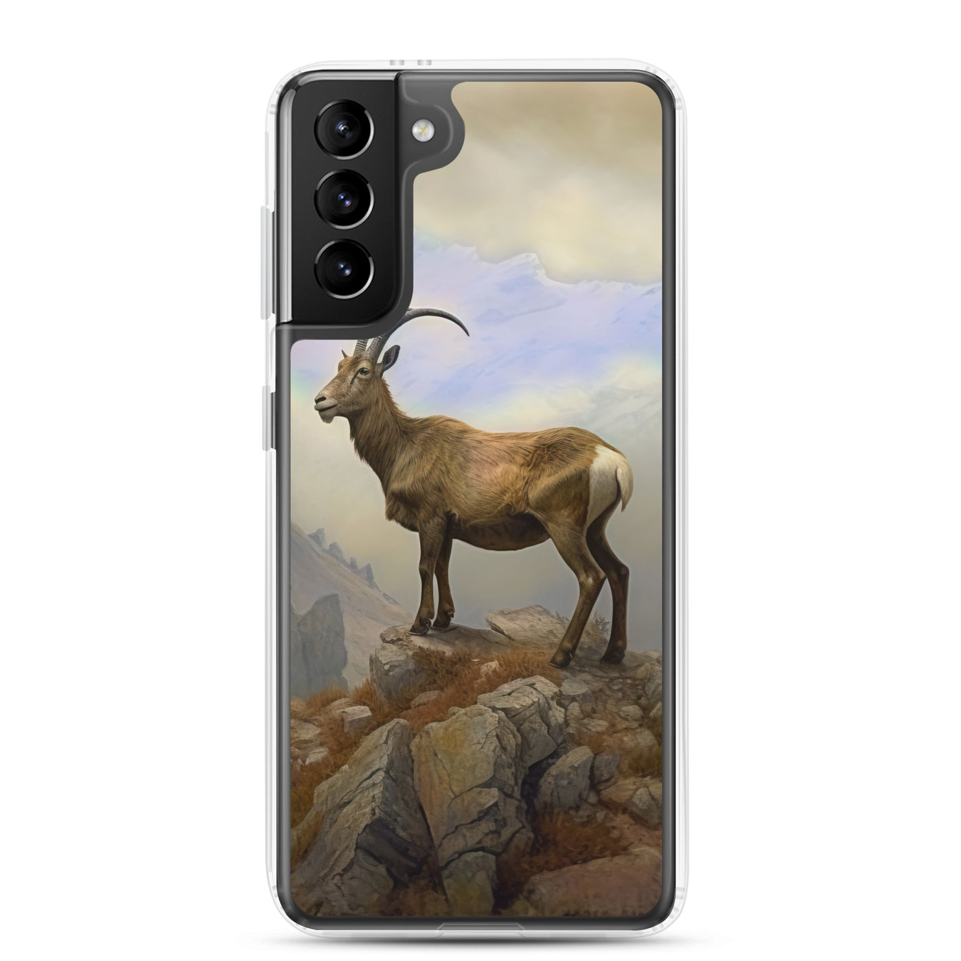 Steinbock am Berg - Wunderschöne Malerei - Samsung Schutzhülle (durchsichtig) berge xxx Samsung Galaxy S21 Plus