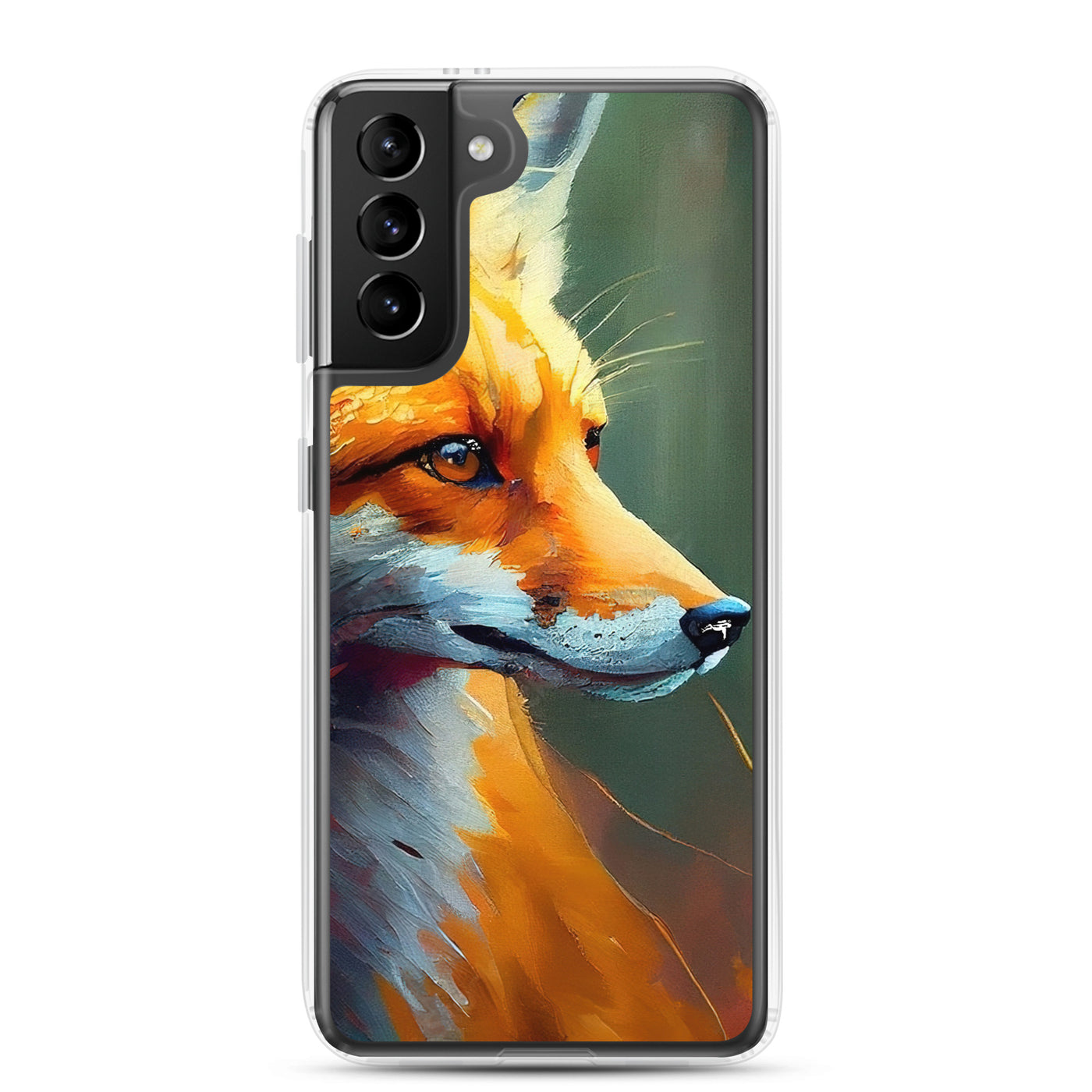 Fuchs - Ölmalerei - Schönes Kunstwerk - Samsung Schutzhülle (durchsichtig) camping xxx Samsung Galaxy S21 Plus