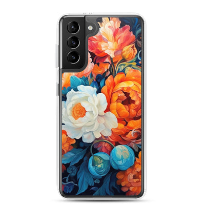 Bunte Blumen - Schöne Malerei - Samsung Schutzhülle (durchsichtig) camping xxx Samsung Galaxy S21 Plus