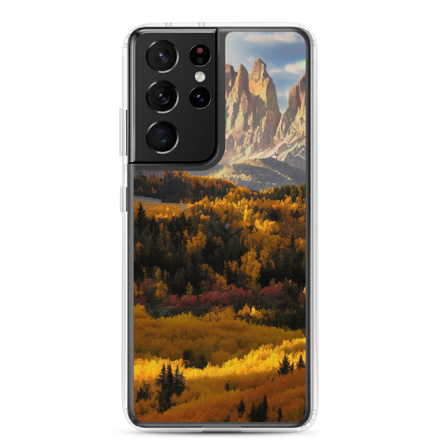 Dolomiten Berge - Malerei - Samsung Schutzhülle (durchsichtig) berge xxx Samsung Galaxy S21 Ultra