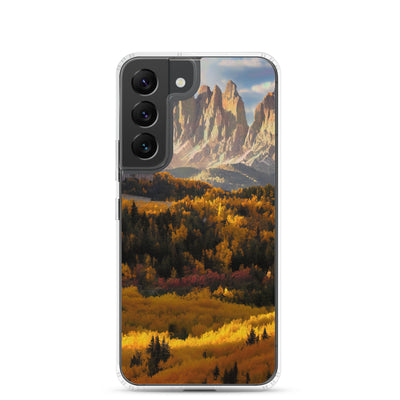 Dolomiten Berge - Malerei - Samsung Schutzhülle (durchsichtig) berge xxx Samsung Galaxy S22