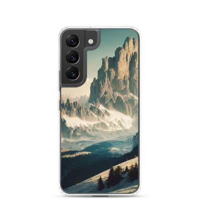 Dolomiten - Landschaftsmalerei - Samsung Schutzhülle (durchsichtig) berge xxx Samsung Galaxy S22
