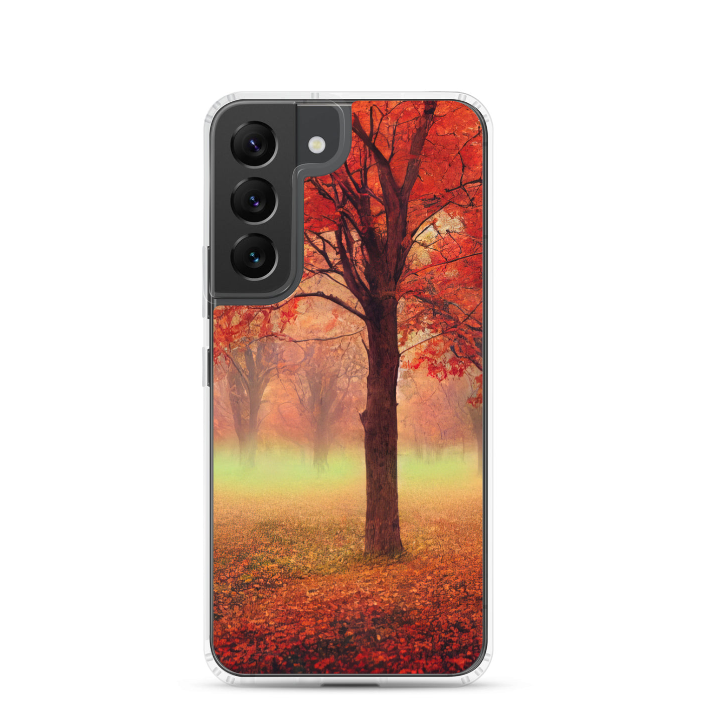 Wald im Herbst - Rote Herbstblätter - Samsung Schutzhülle (durchsichtig) camping xxx Samsung Galaxy S22