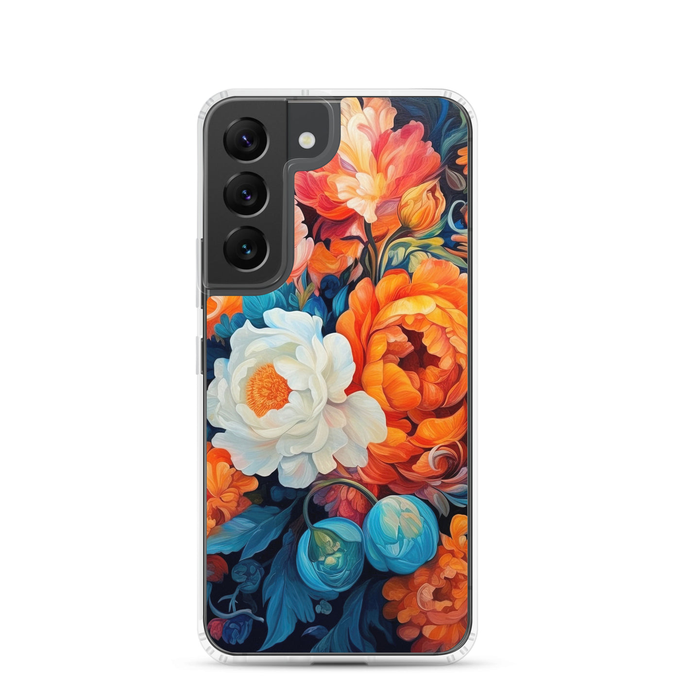 Bunte Blumen - Schöne Malerei - Samsung Schutzhülle (durchsichtig) camping xxx Samsung Galaxy S22