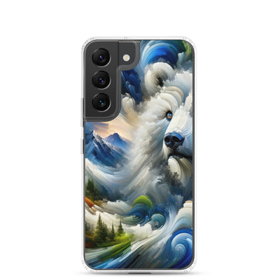 Abstrakte Alpen & Eisbär Kunst in dynamischen Farben - Samsung Schutzhülle (durchsichtig) camping xxx yyy zzz Samsung Galaxy S22