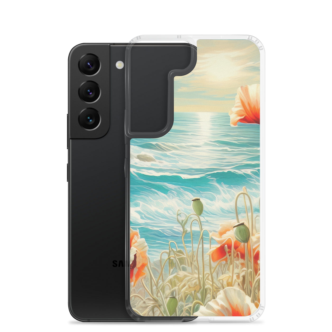 Blumen, Meer und Sonne - Malerei - Samsung Schutzhülle (durchsichtig) camping xxx