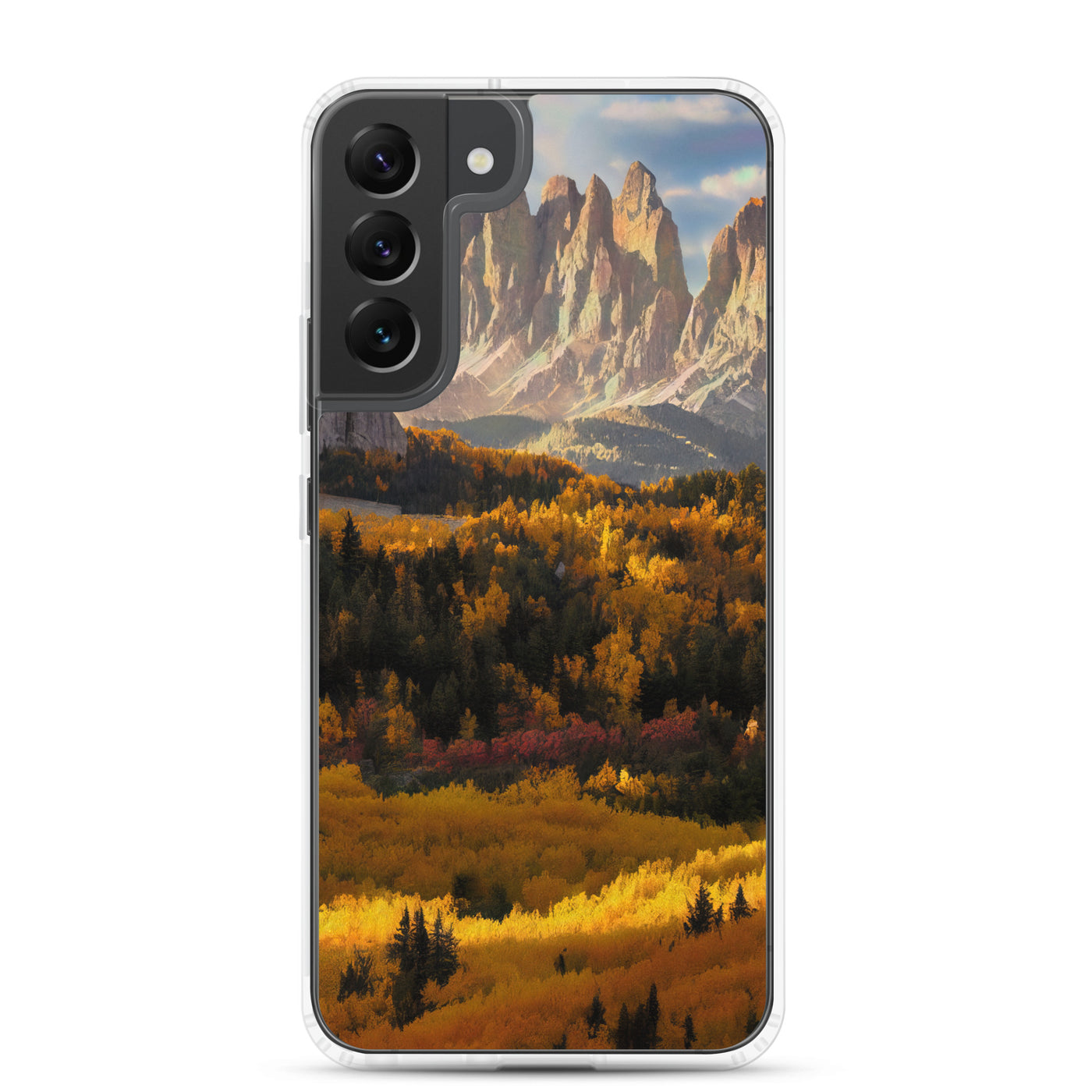 Dolomiten Berge - Malerei - Samsung Schutzhülle (durchsichtig) berge xxx Samsung Galaxy S22 Plus
