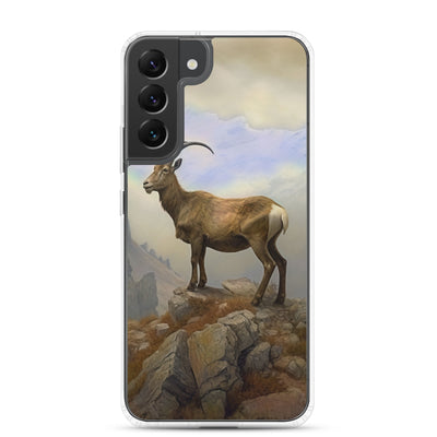 Steinbock am Berg - Wunderschöne Malerei - Samsung Schutzhülle (durchsichtig) berge xxx Samsung Galaxy S22 Plus