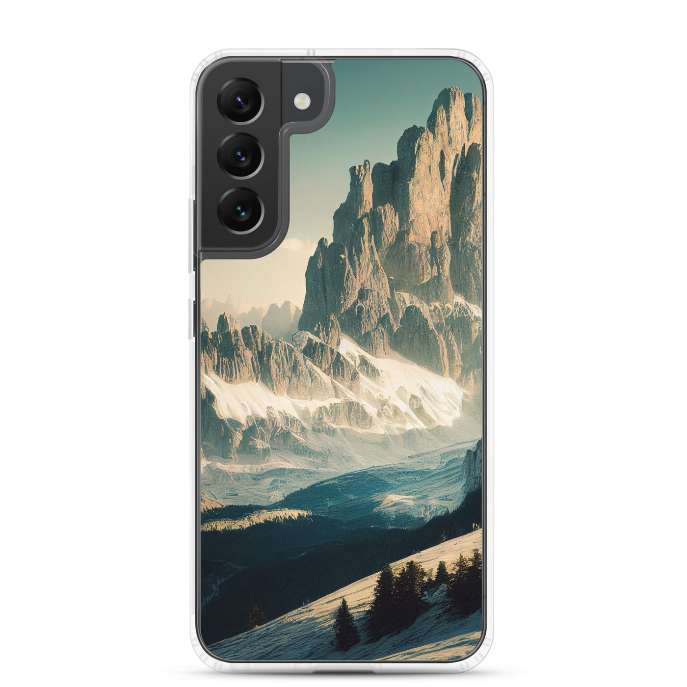 Dolomiten - Landschaftsmalerei - Samsung Schutzhülle (durchsichtig) berge xxx Samsung Galaxy S22 Plus
