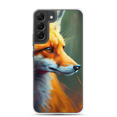 Fuchs - Ölmalerei - Schönes Kunstwerk - Samsung Schutzhülle (durchsichtig) camping xxx Samsung Galaxy S22 Plus