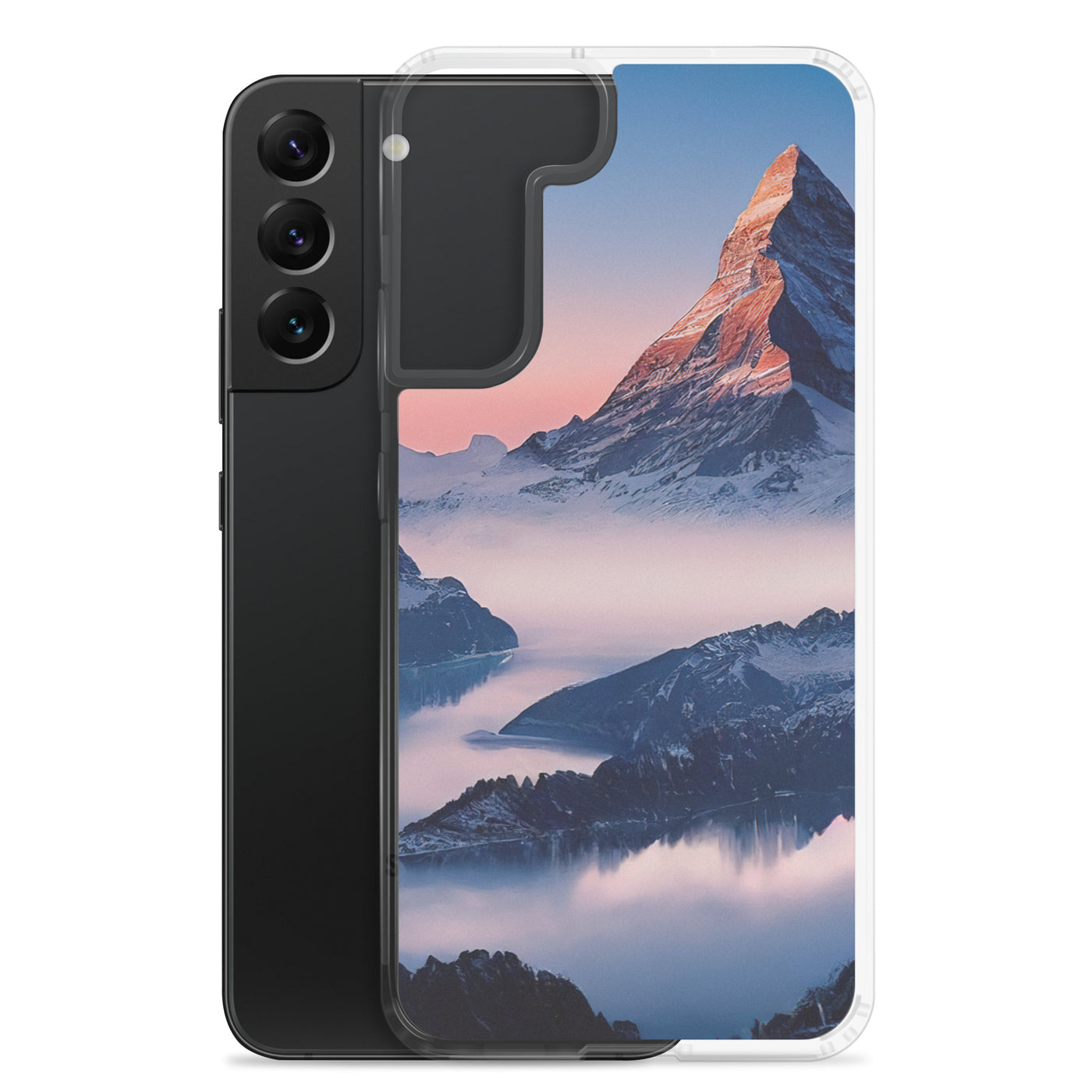 Matternhorn - Nebel - Berglandschaft - Malerei - Samsung Schutzhülle (durchsichtig) berge xxx