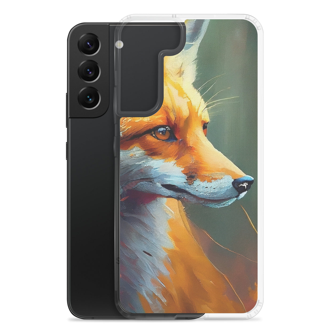 Fuchs - Ölmalerei - Schönes Kunstwerk - Samsung Schutzhülle (durchsichtig) camping xxx