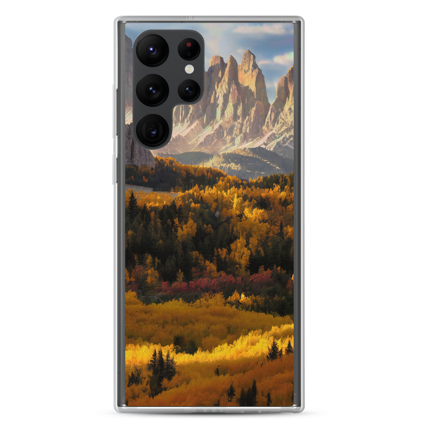 Dolomiten Berge - Malerei - Samsung Schutzhülle (durchsichtig) berge xxx Samsung Galaxy S22 Ultra
