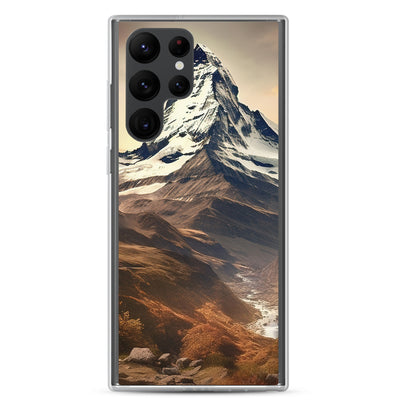Matterhorn - Epische Malerei - Landschaft - Samsung Schutzhülle (durchsichtig) berge xxx Samsung Galaxy S22 Ultra