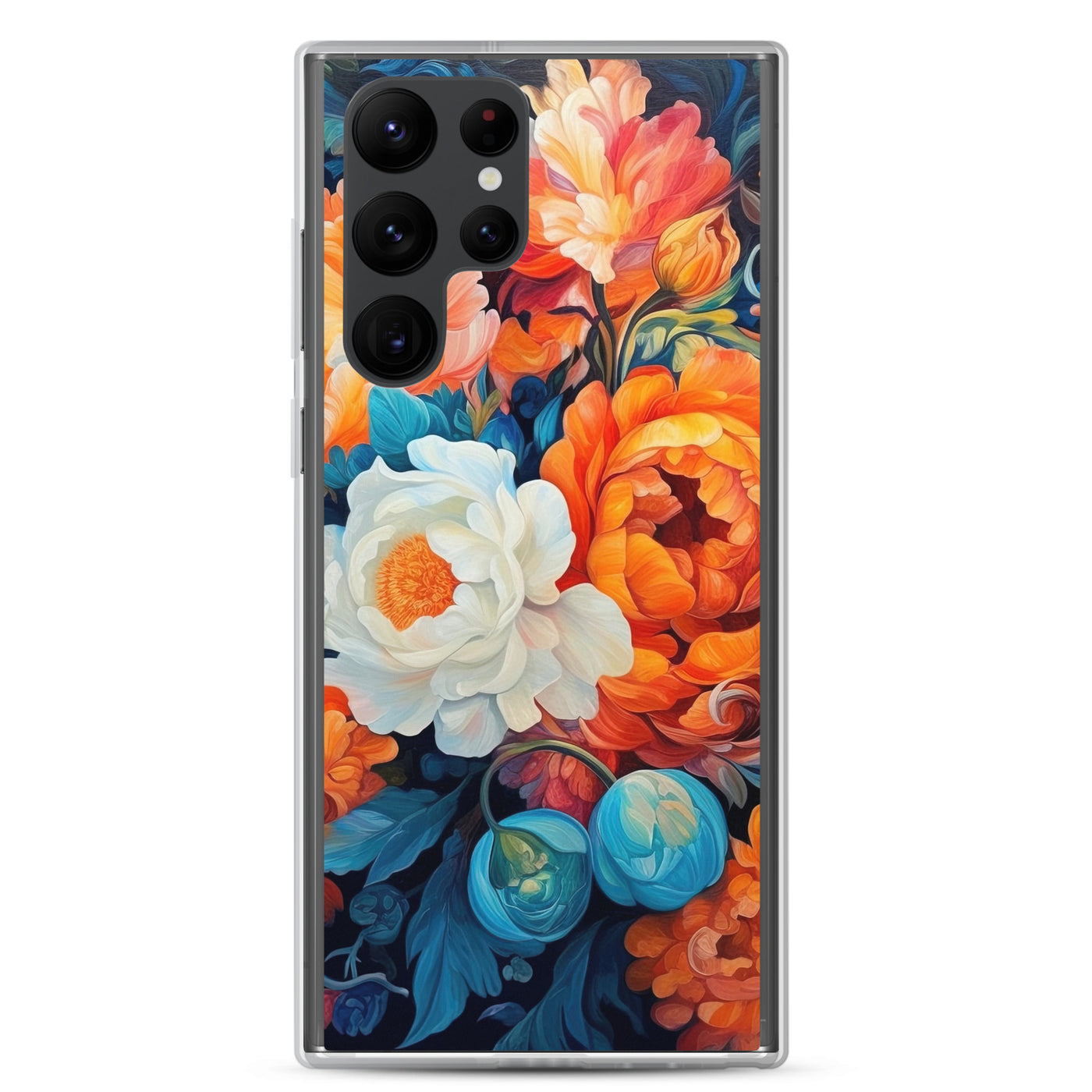 Bunte Blumen - Schöne Malerei - Samsung Schutzhülle (durchsichtig) camping xxx Samsung Galaxy S22 Ultra