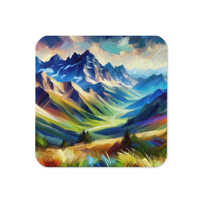 Impressionistische Alpen, lebendige Farbtupfer und Lichteffekte - Untersetzer berge xxx yyy zzz Default Title