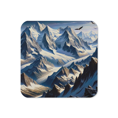 Ölgemälde der Alpen mit hervorgehobenen zerklüfteten Geländen im Licht und Schatten - Untersetzer berge xxx yyy zzz Default Title