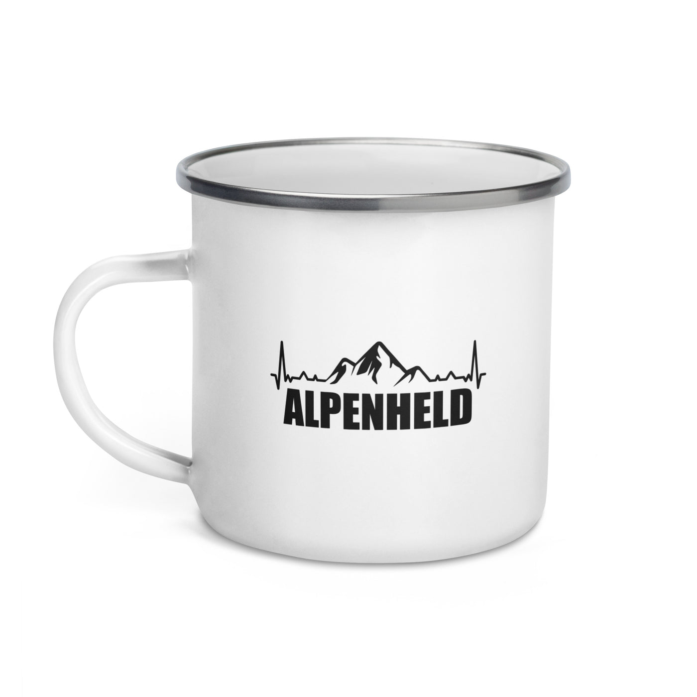 Alpenheld 1 - Emaille Tasse berge