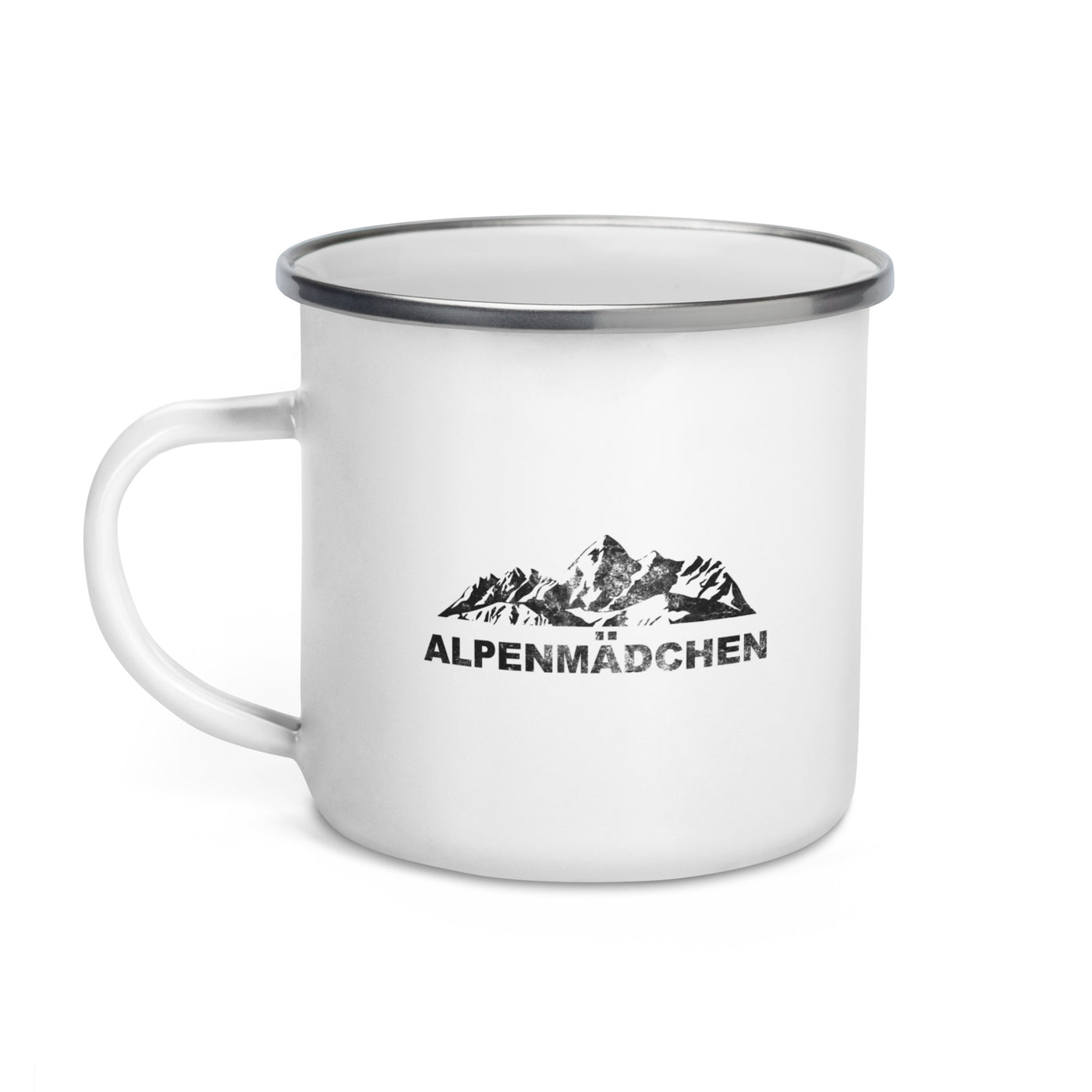 Alpenmadchen - Emaille Tasse berge