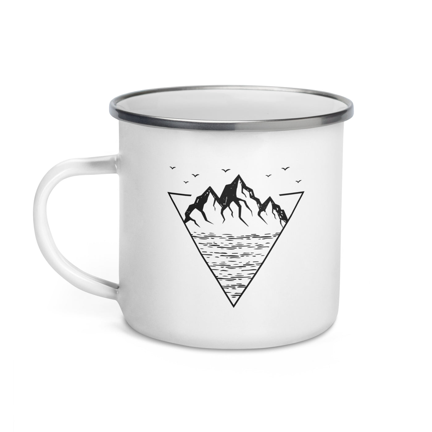 Berg Geometrisch - Emaille Tasse berge