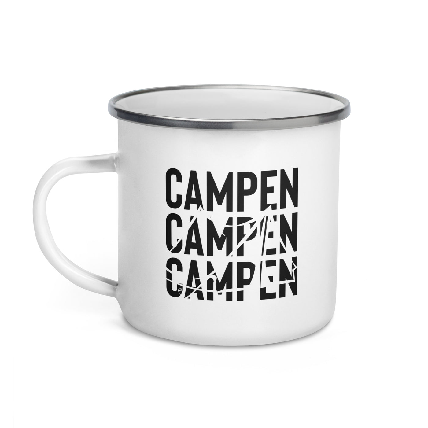 Campen - Emaille Tasse camping