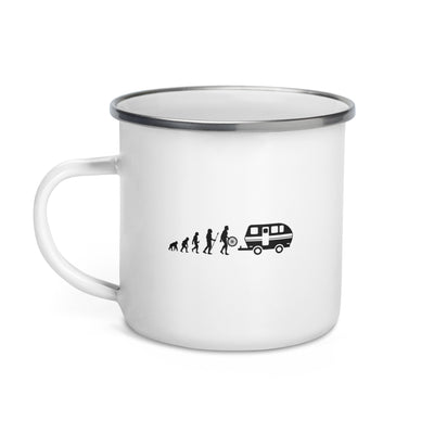 Camping Evolution - Emaille Tasse camping