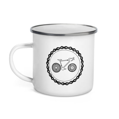 Chain Circle - Cycling - Emaille Tasse fahrrad