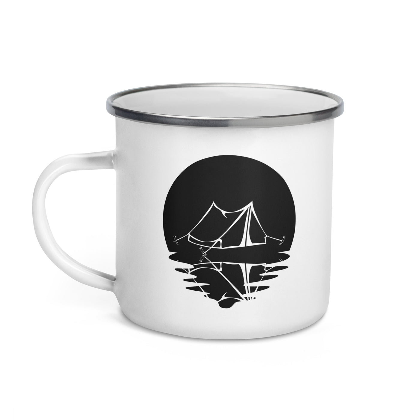 Circle And Reflection - Camping Tent - Emaille Tasse camping