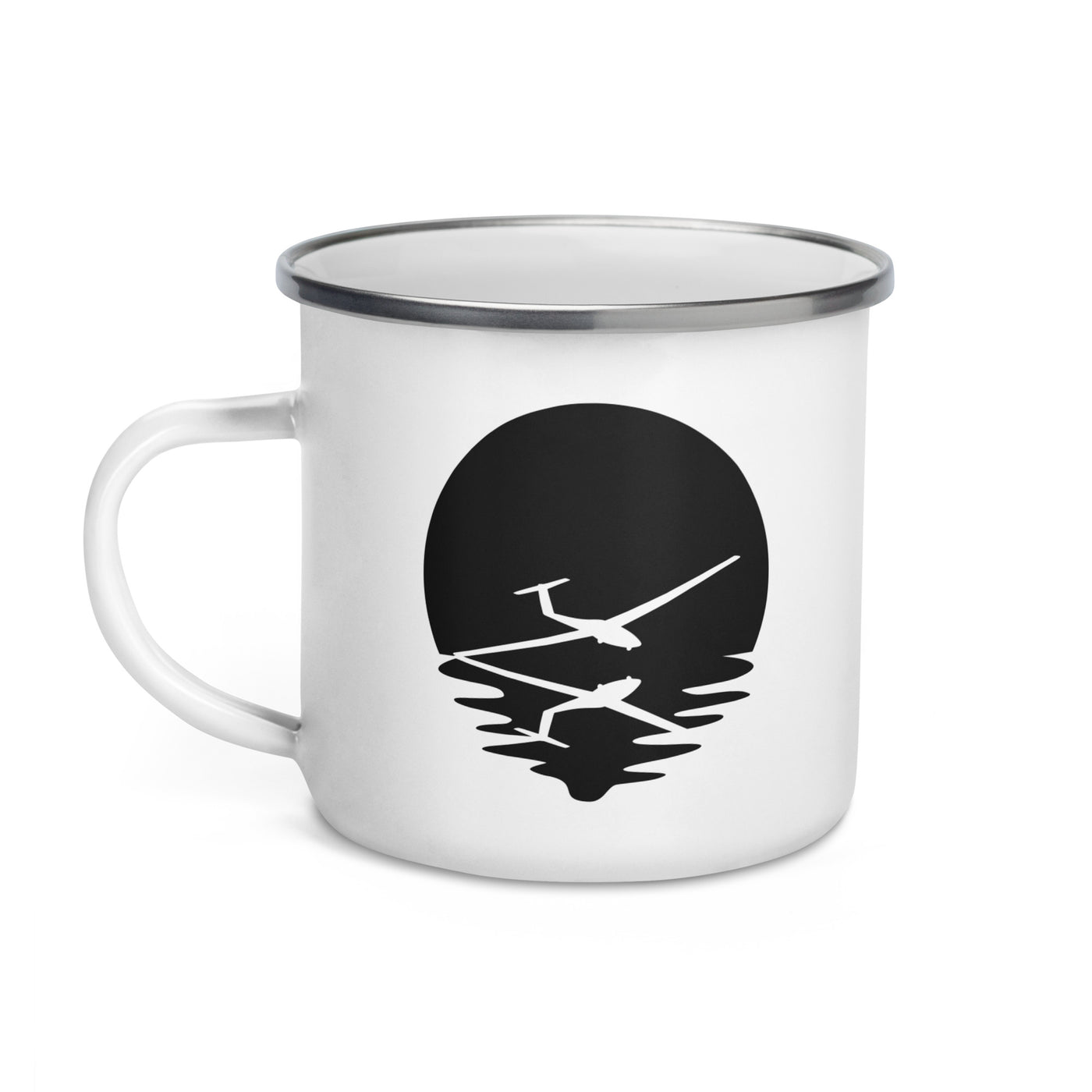 Circle And Reflection - Sailplane - Emaille Tasse berge