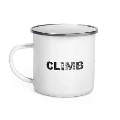 Climb - Emaille Tasse klettern