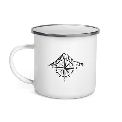 Compass - Mountain - Emaille Tasse berge