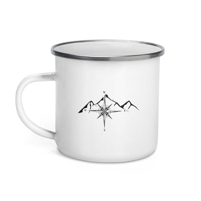 Compass - Mountain (12) - Emaille Tasse berge