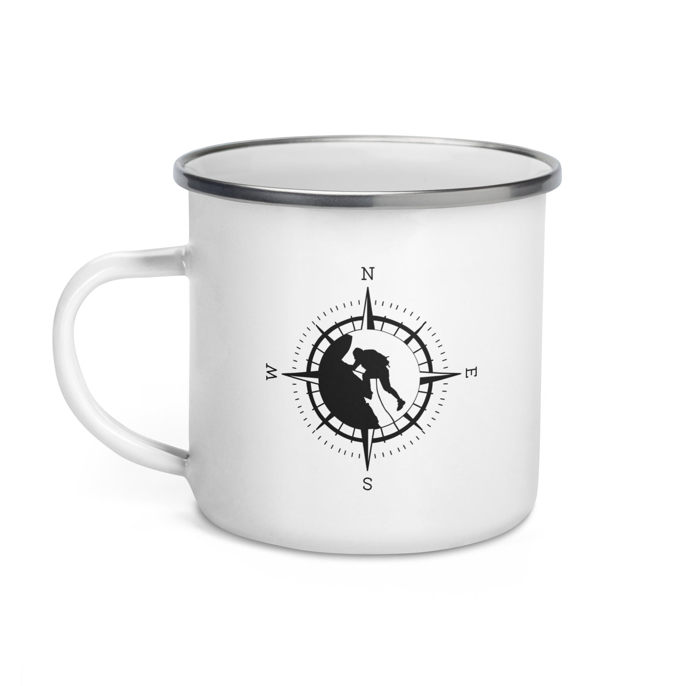 Compass And Climbing - Emaille Tasse klettern